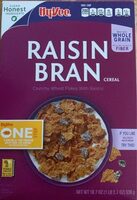 Hy vee one step raisin bran crunchy wheat flakes