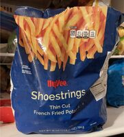 Shoestring thin cut french fried potatoes