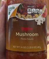 Mushroom pasta sauce, mushroom