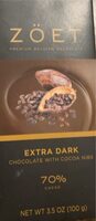 Premium dark chocolate belgian chocolate