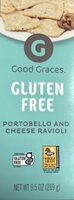 Gluten free portobello and cheese ravioli