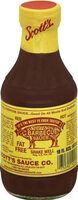 Scott's sauce co fat free red hot barbecue sauce