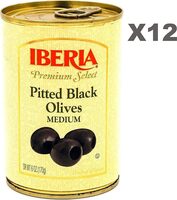 Pitted black olives premium grade medium olives from spain