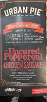 Uncured Pepperoni & Sliced Chicken Sausage Pizza