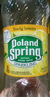 Lively lemon sparkling natural spring water, lively lemon