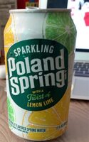 Sparkling Poland Spring with a Twist of Lime