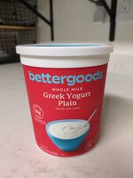 Bettergoods Whole Milk Greek Yogurt, Plain