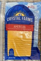 Pasteurized process american premium deli cheese slices
