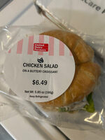 Chicken salad on buttery croissant