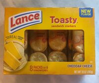 Cheddar cheese sandwich crackers