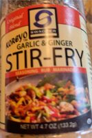 Koreyo Garlic & Ginger Stir-Fry, Seasoning Rub Marinade