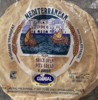 Plain Brick Oven Pita Bread