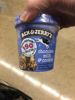 Light ice cream, chocolate milk & cookies
