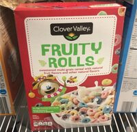 Fruity rolls sweetened multi grain cereal with