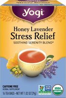 Yogi, Stress Relief, Honey Lavender, Caffeine Free