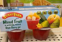 Mixed fruit in gel