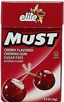 Must cherry flavored sugar free chewing gum