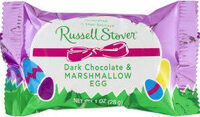 Dark chocolate & marshmallow egg