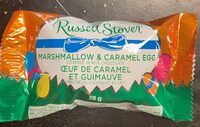 Marshmallow & caramel egg covered in milk chocolate
