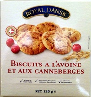 Biscuits à l'avoine et aux canneberges