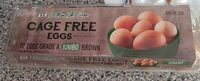 Jumbo brown eggs