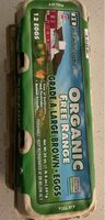Organic Free Range large brown eggs