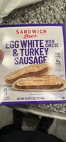 Egg White with Cheese & Turkey Sausage