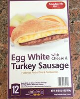 Egg White with Cheese & Turkey Sausage