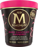Tub dark chocolate raspberry ice cream