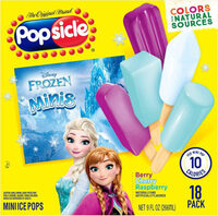 Berry - cherry - raspberry disney frozen mini ice pops