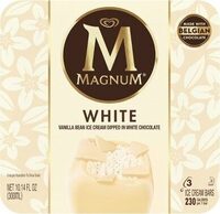 White chocolate ice cream bars