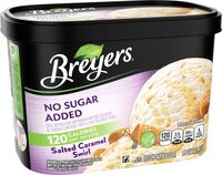 No sugar added salted caramel swirl ice cream