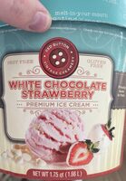 White Chocolate Strawberry ice cream
