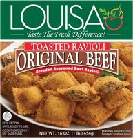 Toasted beef ravioli