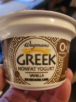 Greek Nonfat Yogurt Vanilla