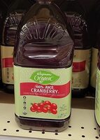 100% cranberry Juice