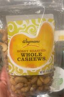 Honey roasted whole cashews
