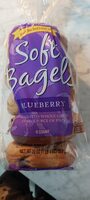 Blueberry soft bagels made with whole grain