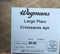 Large Plain Croissants 4pk