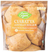 Organic Whole Wheat Ciabatta Rolls