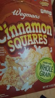 Wegmans, sweetened whole wheat & rice squares cereal, cinnamon