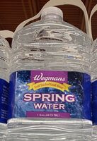 Wegmans spring water