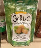 Garlic twice baked croutons