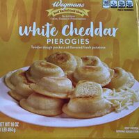 White cheddar pierogies, white cheddar