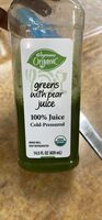 Greens with pear juice