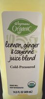 Lemon, ginger & cayenne juice blend
