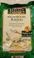 Mushroom ravioli