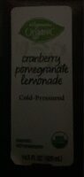 Organic organic cranberry pomegranate lemonade