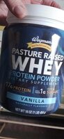Wegman's pasture raised whey protein powder
