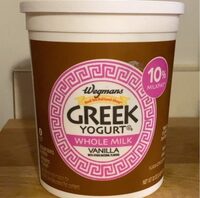Wegmans Whole Milk Greek Yogurt